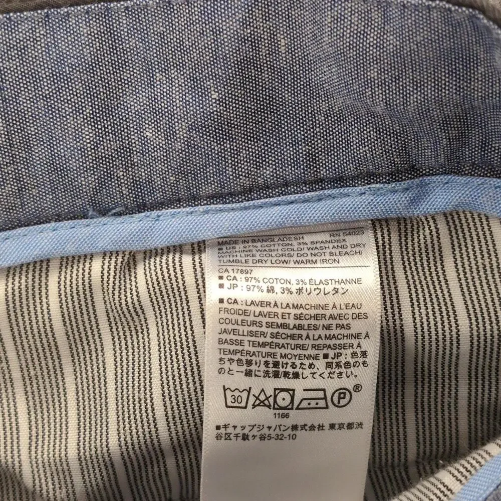 Banana Republic Pants Mens 32x32 Black Aiden Chino Slim Fit Stretch Casual - Picture 7 of 9